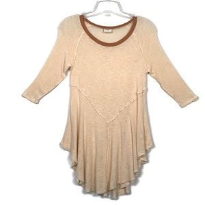 Intimately Free People Knit Tunic Top Asymmetrical
